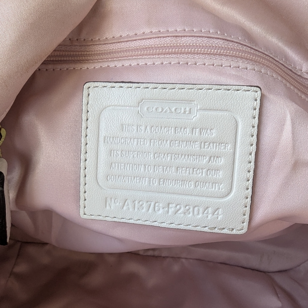 🌹Coach Madison Sophia Ivory Croc-Embossed Satchel Women's Bag - Picture 5 of 13